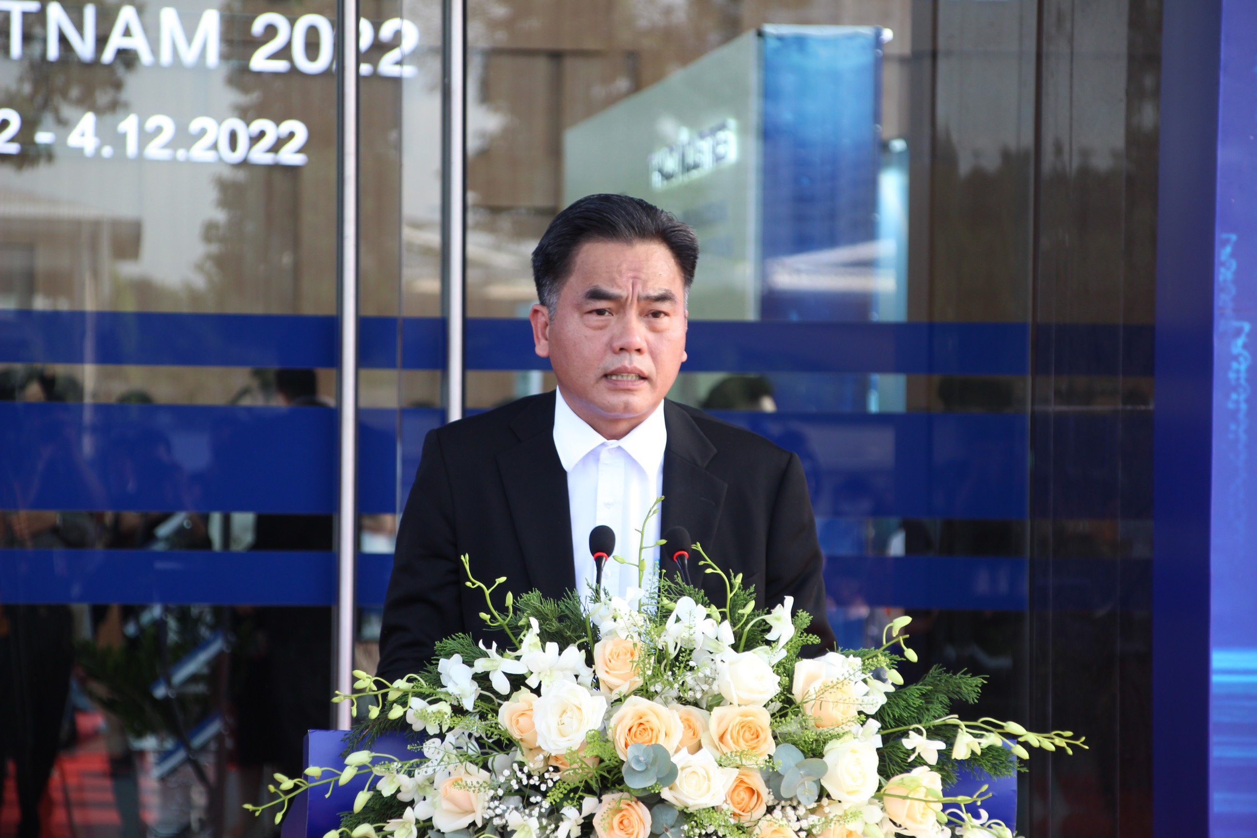 Đồng chí Nguyễn Lộc Hà – Phó Chủ tịch UBND tỉnh Bình Dương phát biểu tại lễ khai mạc ngày hội Techfest VietNam 2022.